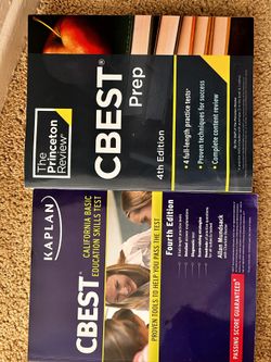 Two CBEST Test prep books
