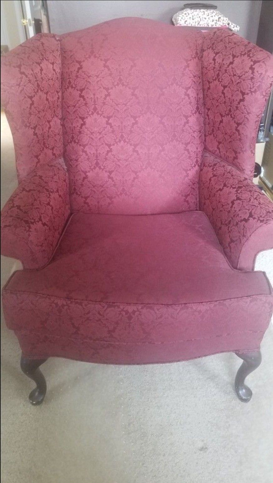 Burgundy Accent Chair 