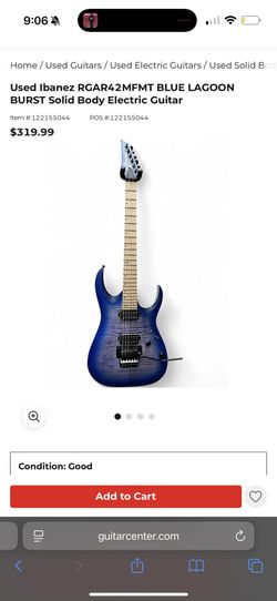 Ibanez BLUE LAGOON BURST Electric Guitar