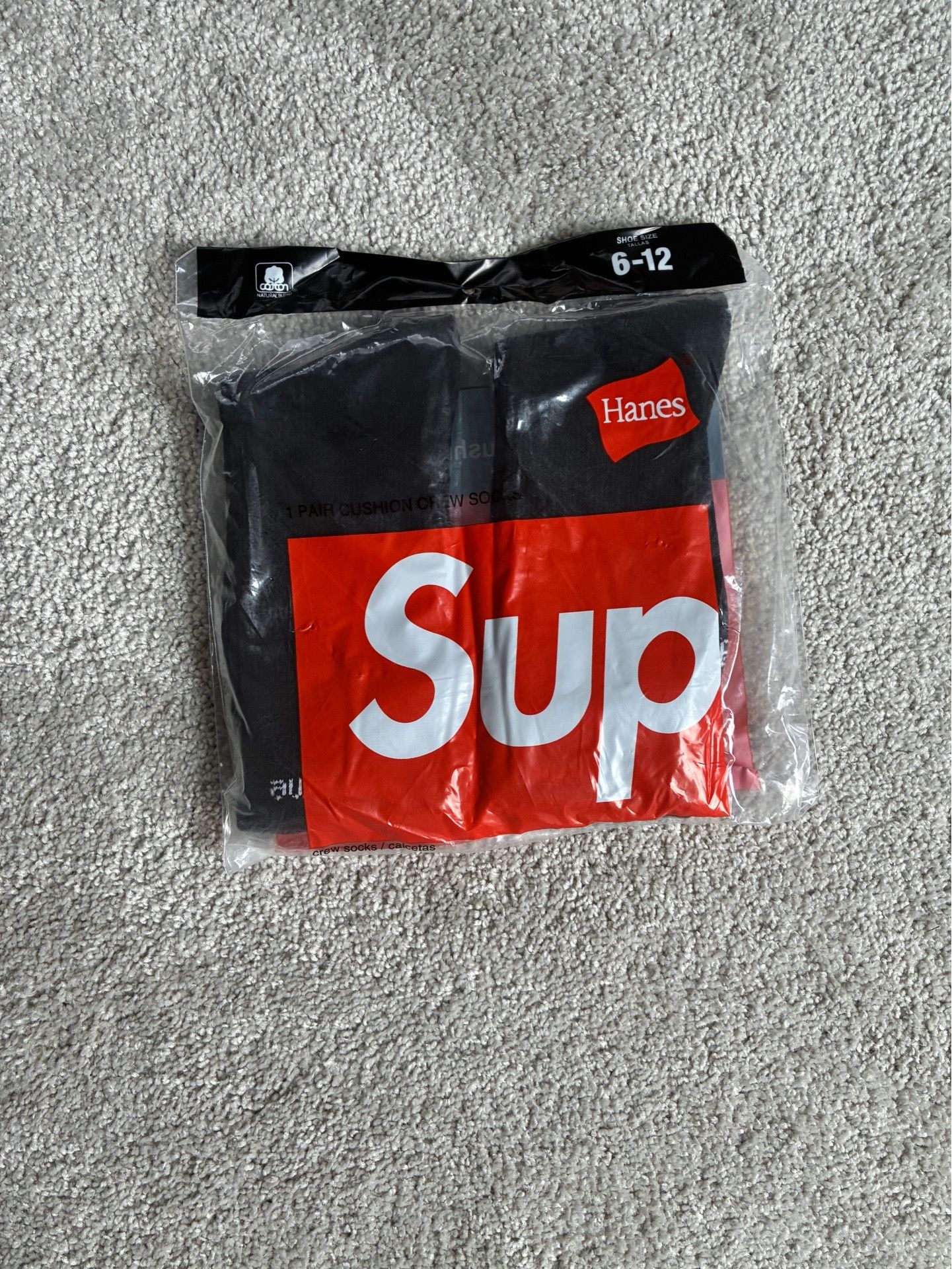 Black supreme socks