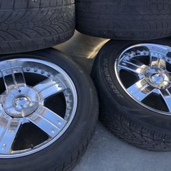 Im Selling My Rims 20 With Tires $480 Dollars