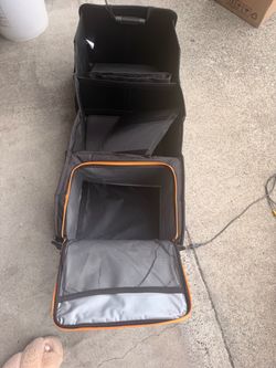 VEVYTRIP Large Collapsible Trunk Organizer with Insulated Cooler
