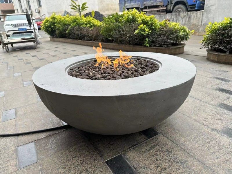 New Outdoor Patio Furniture Concrete Fire Pit Heaters Propane