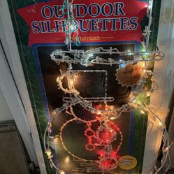 Outdoor Silhouettes Snowman 44” Pre-Wired