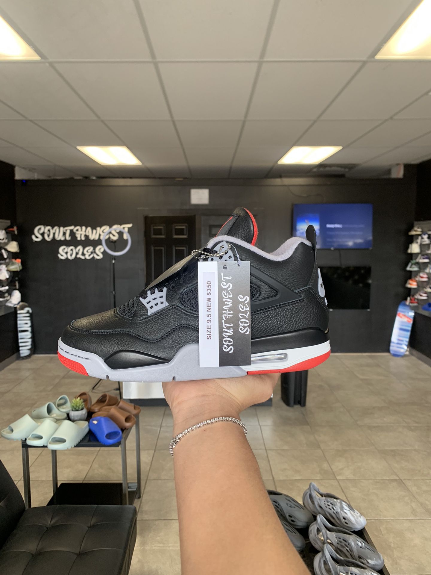 Jordan 4 Bred Size 9.5 Available In Store!
