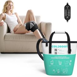 new Cold Therapy Machine w/Timer, Compact and Portable Ice Machine for Knee After Surgery, Knee Replacement Recovery System, Cryotherapy Pain Relief w