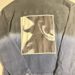 PLEASURES NOW - Stretch Denim Trucker Embroidered Erotic Jacket XXL