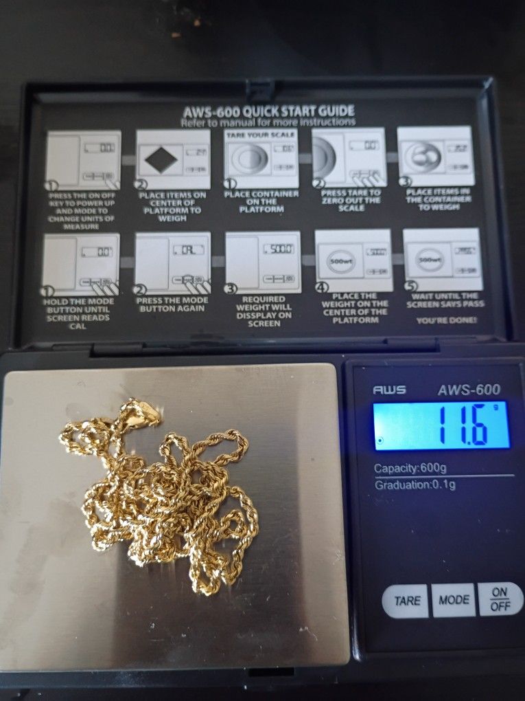 10k Gold Rope Chain