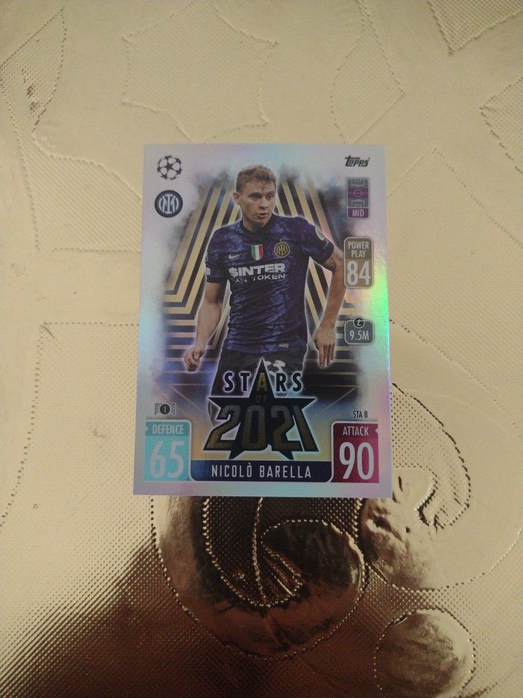 TOPPS SOCCER MATCH ATTAX STARS 2021 NICOLO BARELLS