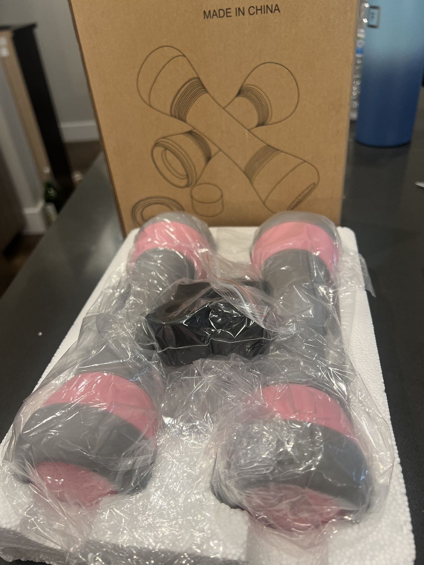 (New - unopened ) 4.5 lbs dumbbells from Amazon (original link attached in desc )