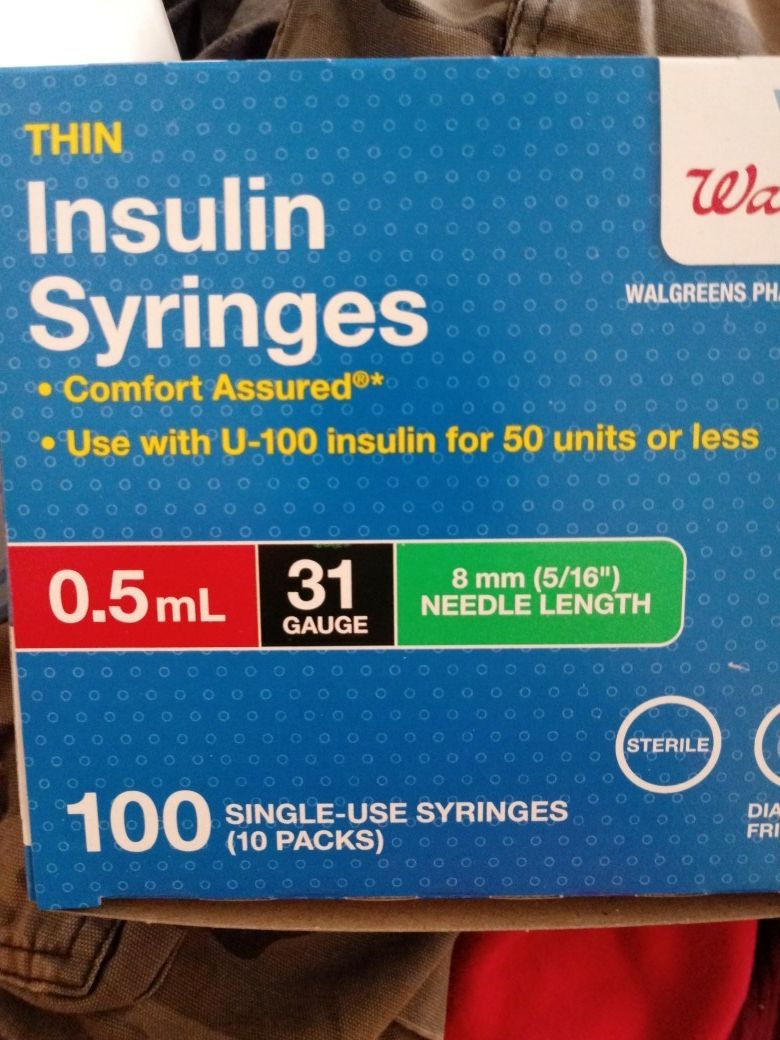 Insulin syringes
