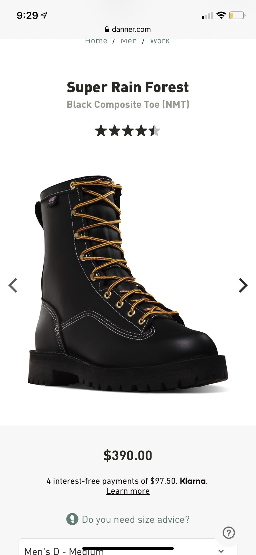 Danner super cheap rain forest nmt