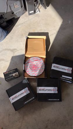 Infiniti G37 Powerstop Evolution Front and Rear Rotors and 2 Brake Pads