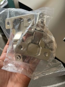 50 Pack, 3/8" Overlay Hinges, 45mm Stainless Steel