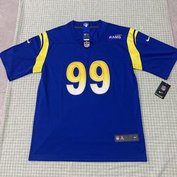 Nfl Los Angeles Rams Aaron Donald #99 Blue Jersey Large 