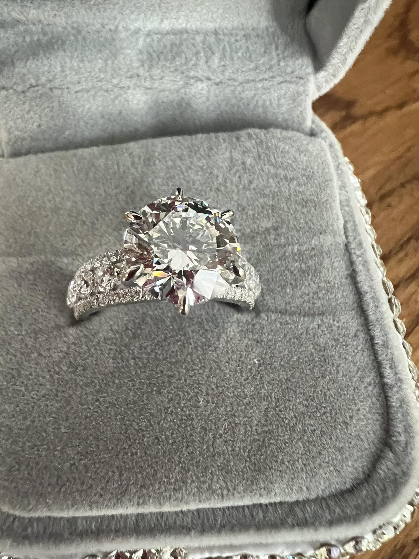 3.04ct Lab Grown Engagement Ring