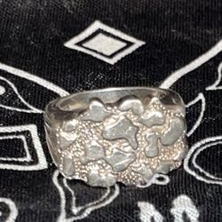 925 Silver Nugget Ring