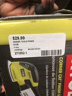 Sander , Tools- Power RYOBI In Box
