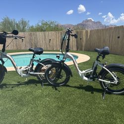 Two RAD Mini 2 Step Thru, Folding E-bikes