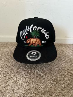 Top Level California Republic State Bear Snap Back Hat