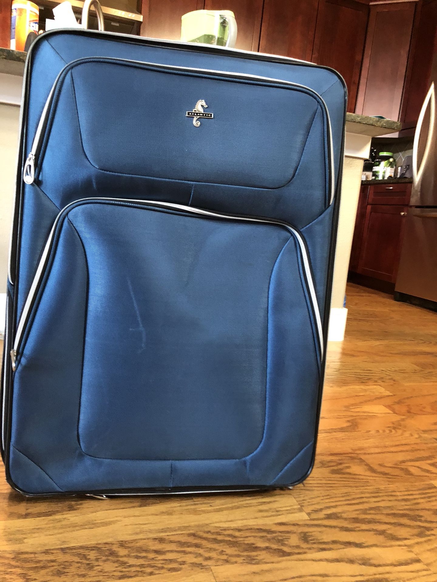 Large Blue Suitcase - 21x10x30