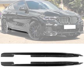 20-26 BMW G06 X6 M Sport Side Skirts Gloss Black