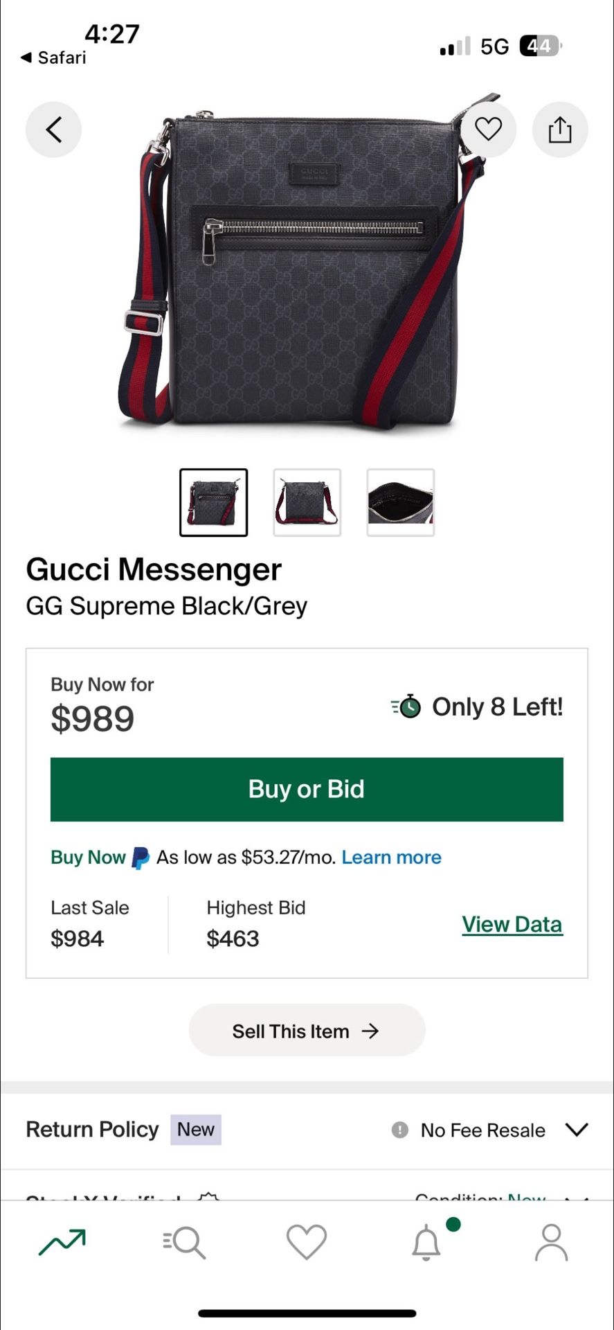 GUCCI SUPREME MESSENGER