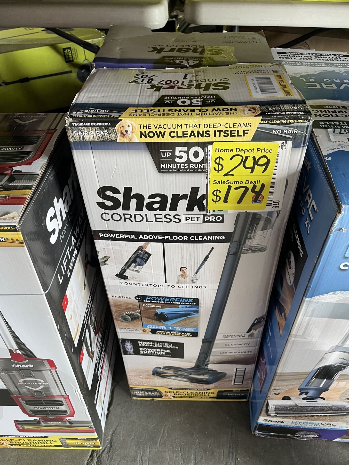 Shark $174 CORDLESS PET PRO POWERFUL ABOVE-FLOOR
