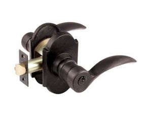 Emtek Durango Keyed Entry Door Lever Set Mode: 5104DRHMB NEW