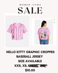 Hello Kitty Baseball Jersey