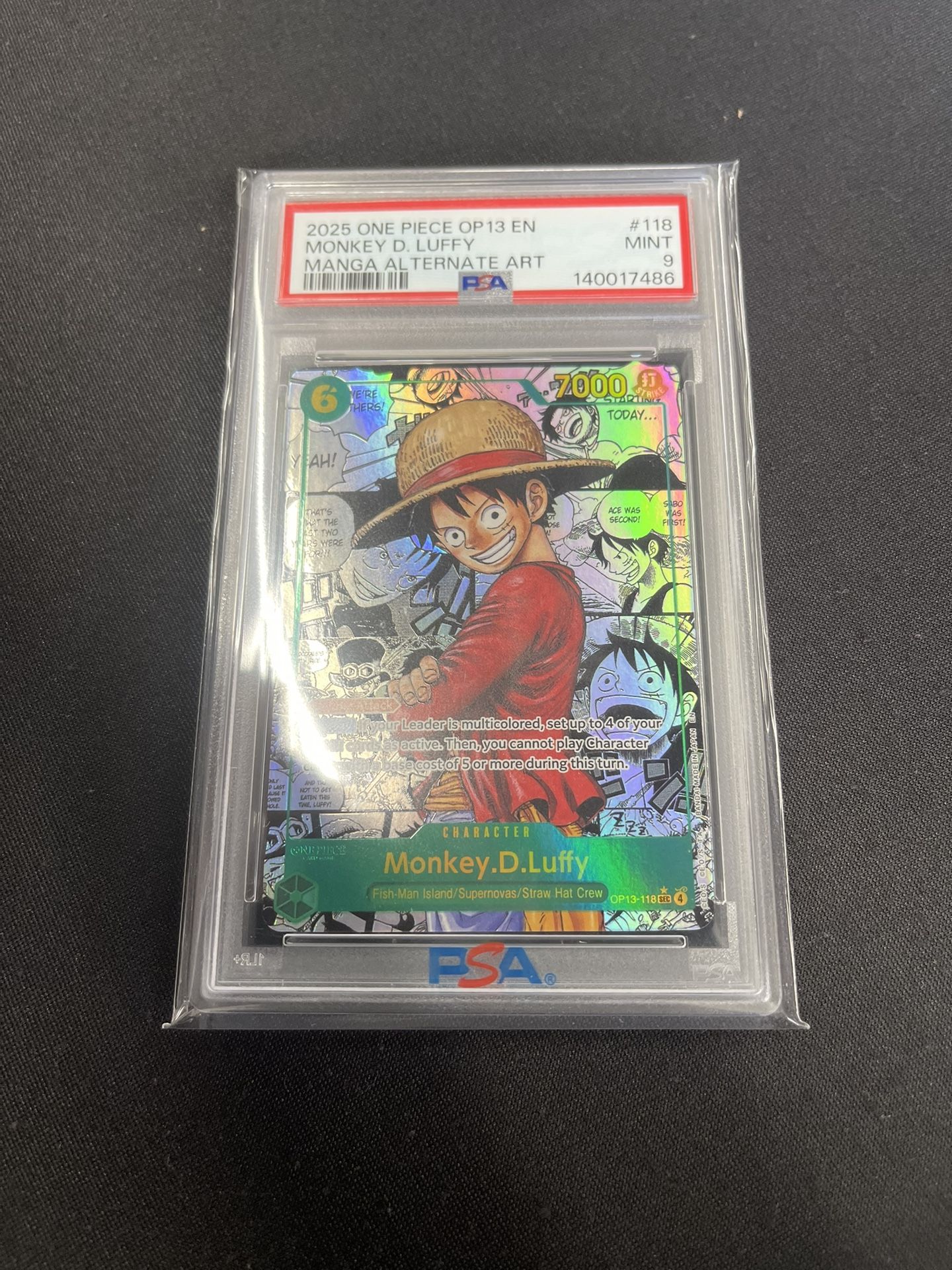 Luffy Manga Psa9