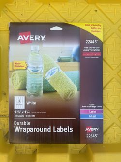 Avery Durable Wraparound Labels – 40 count (22845)