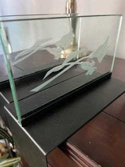 Etched Bookends