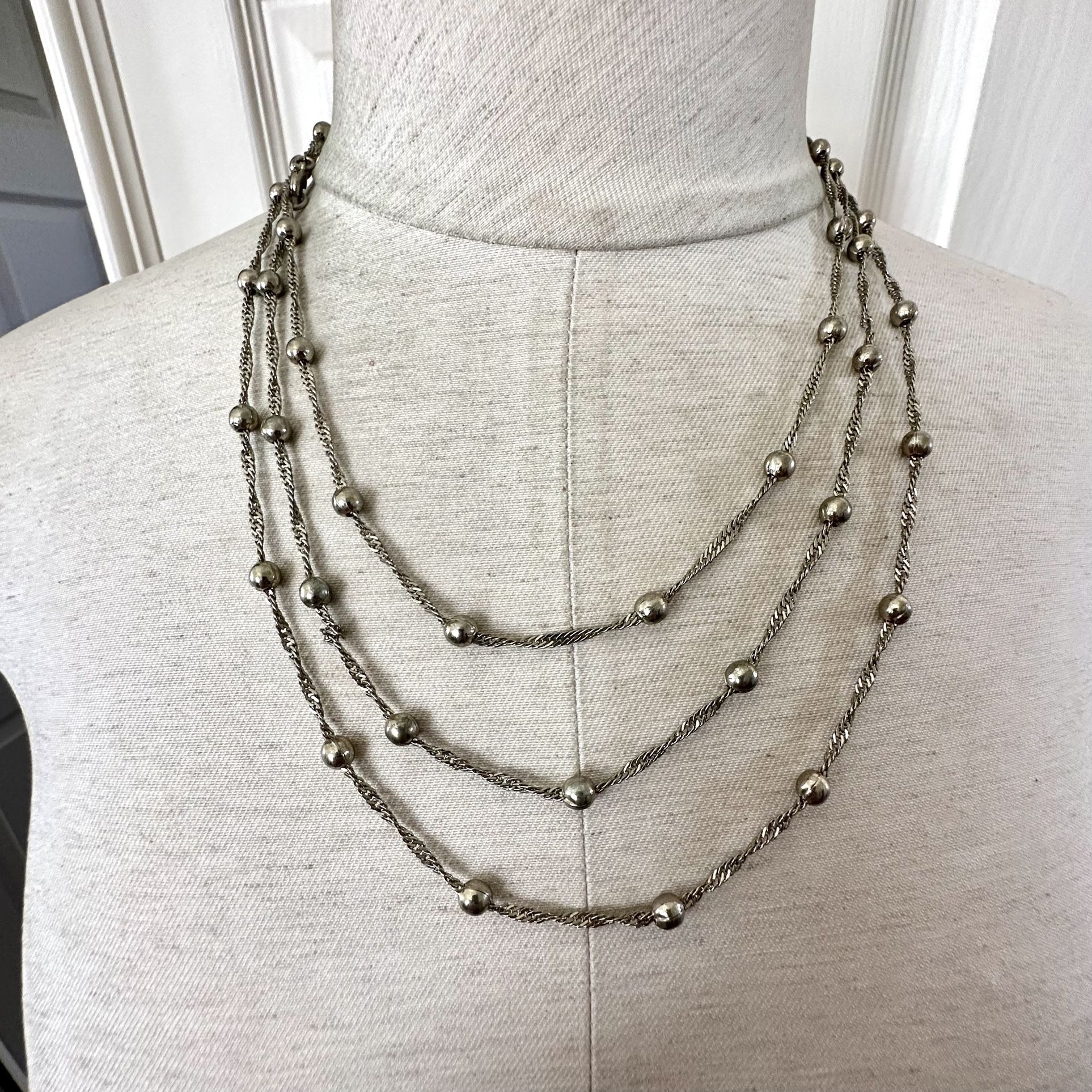Long Ball Chain Necklace
