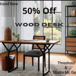 Brand New - Threshold & Studio MC Gee - South Coast Large Writing Desk Or Console Table 