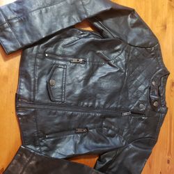Faux Leather Jacket/small