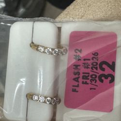 Passes Diamond Test, Perfect Sized Hoops Absolutely Stunning