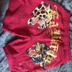 Ed Hardy Red Shorts