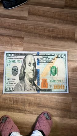 100 dollar bill floor mat