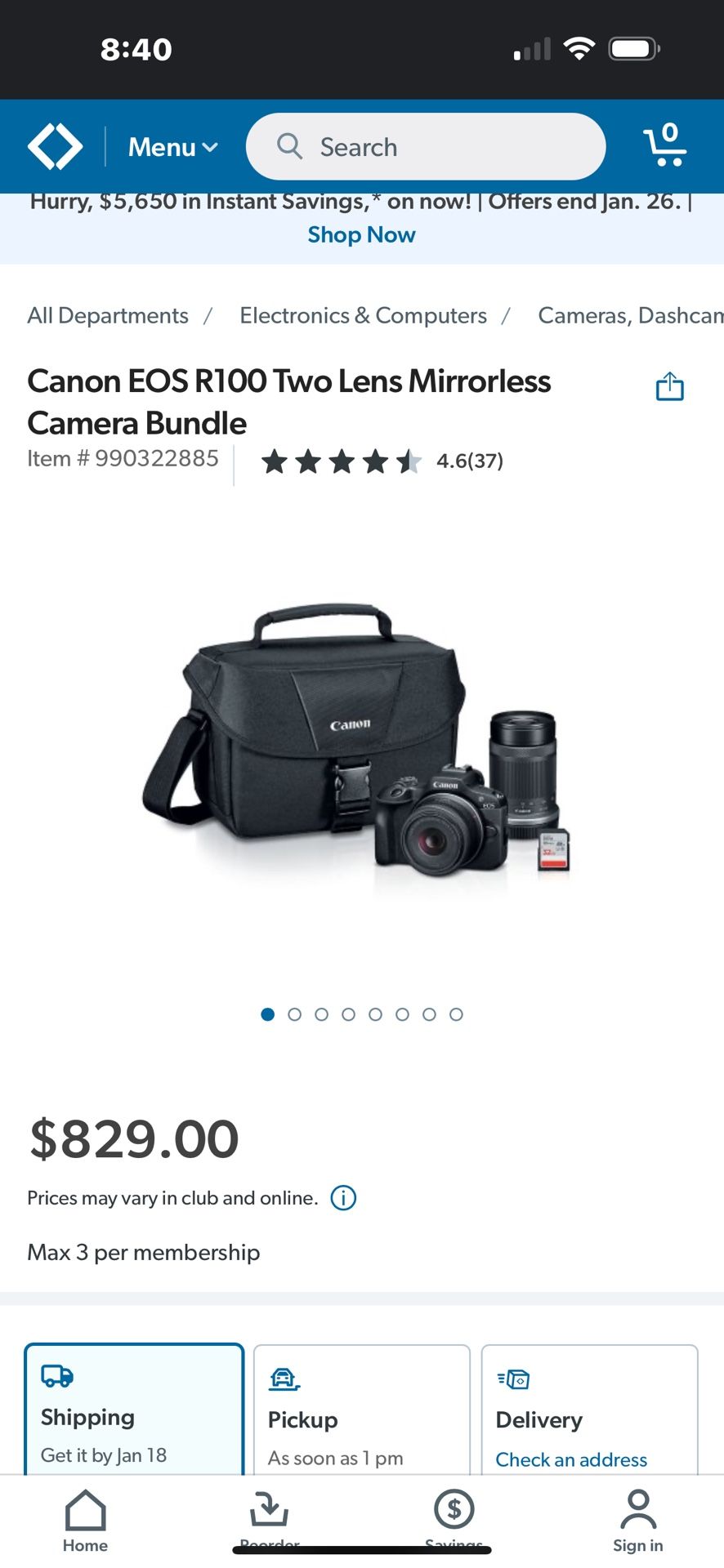 Canon EOS R100 2 Lens Bundle New In The Box