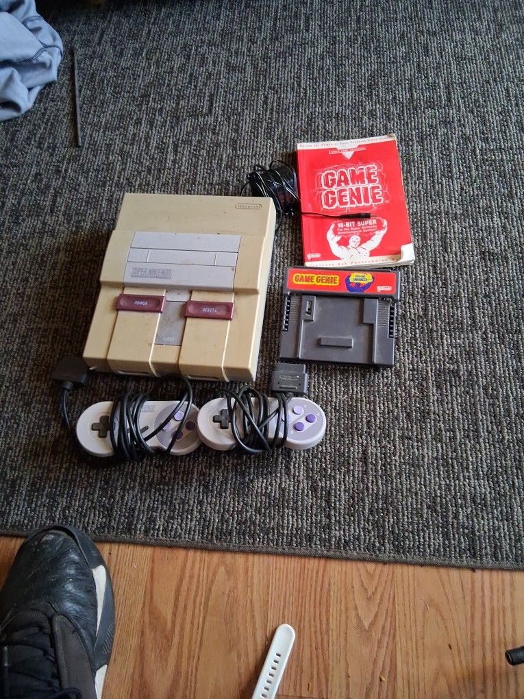 Super nintendo and superman nintendo game genie