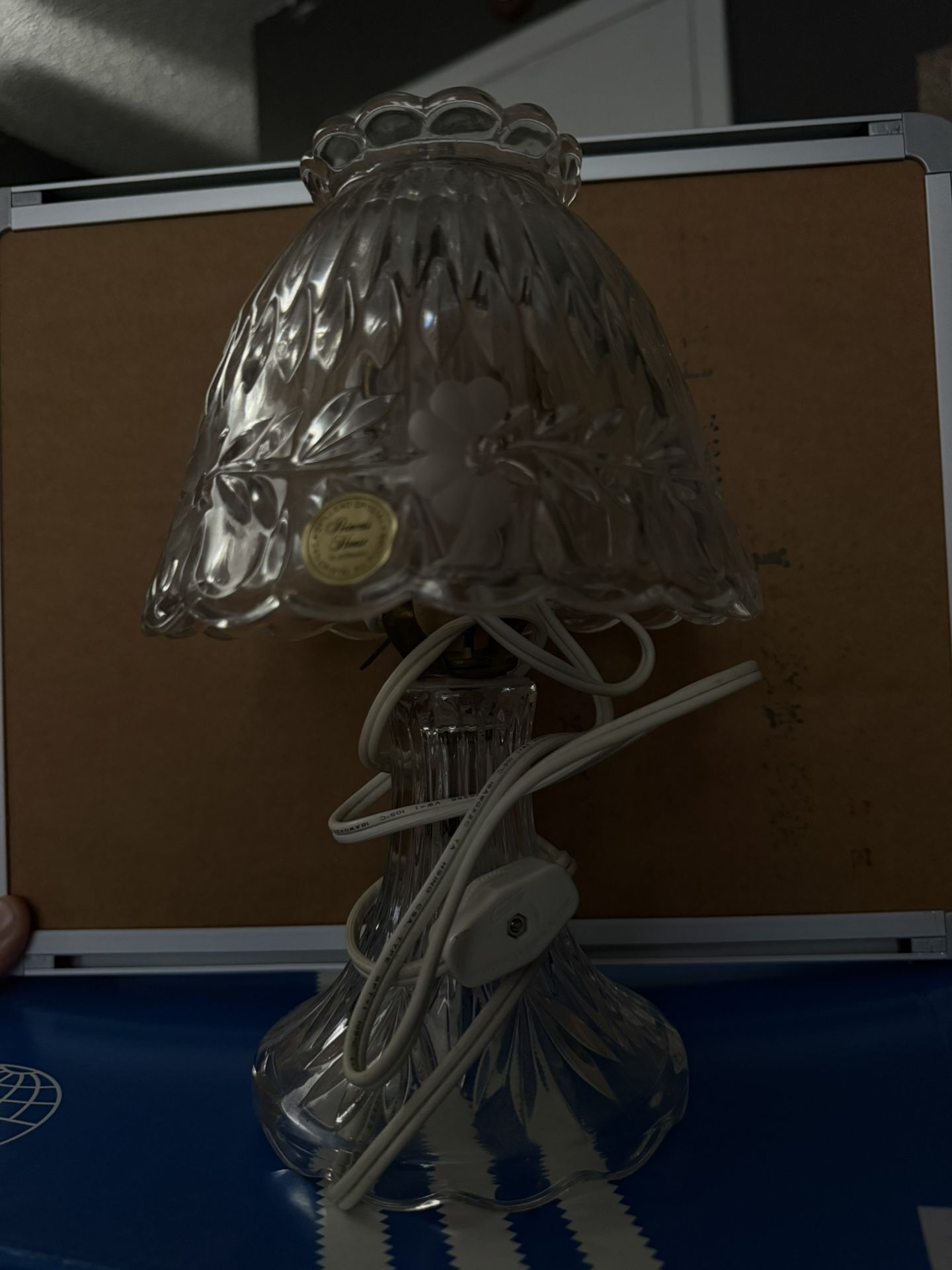 Princess House Glass Lamp