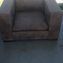  Leather/Suede Sofa Chair Large 