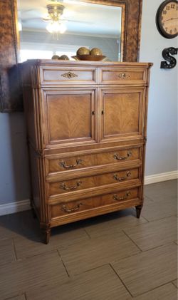 BEAUTIFUL TALL SOLID WOOD DRESSER