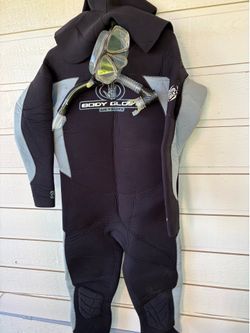 Wet Suit , includes suit, mask, headpiece