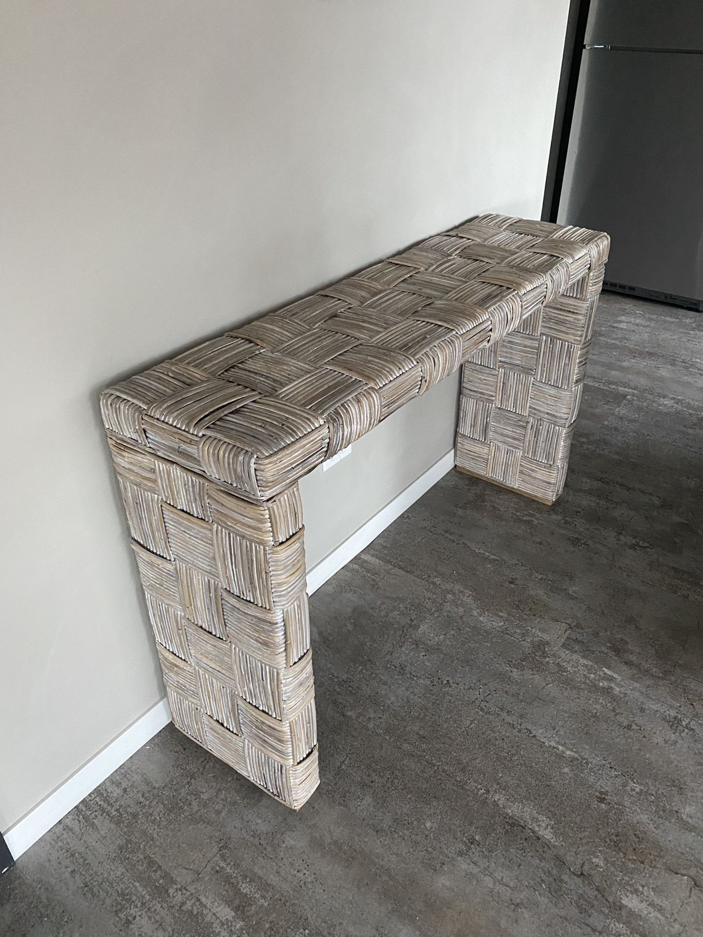 Safavieh adkin sale rattan console table