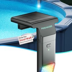 Solar Pool Lights Only for Steel Wall Above Ground Pool 10-Color 4-Mode