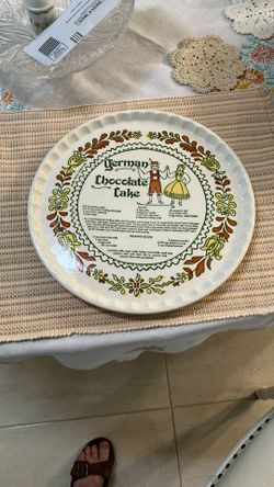 GERMAN CAKE PLATE. No Imperfections. White Spots From Camera!