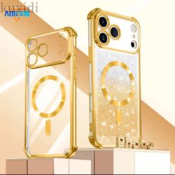 A Stunning Gradient Four-Corner All-Around Protective Case Suitable for Iphone 17 Pro Max + 1700 Gauss Magnetic Attraction, The Perfect Gift for Famil
