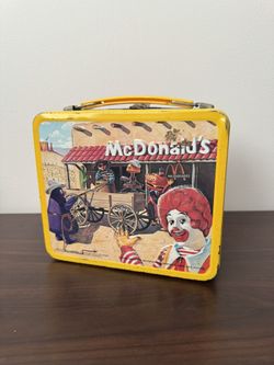 Vintage McDonald’s Metal Lunchbox – Ronald McDonald Sheriff of Cactus Canyon (1982)